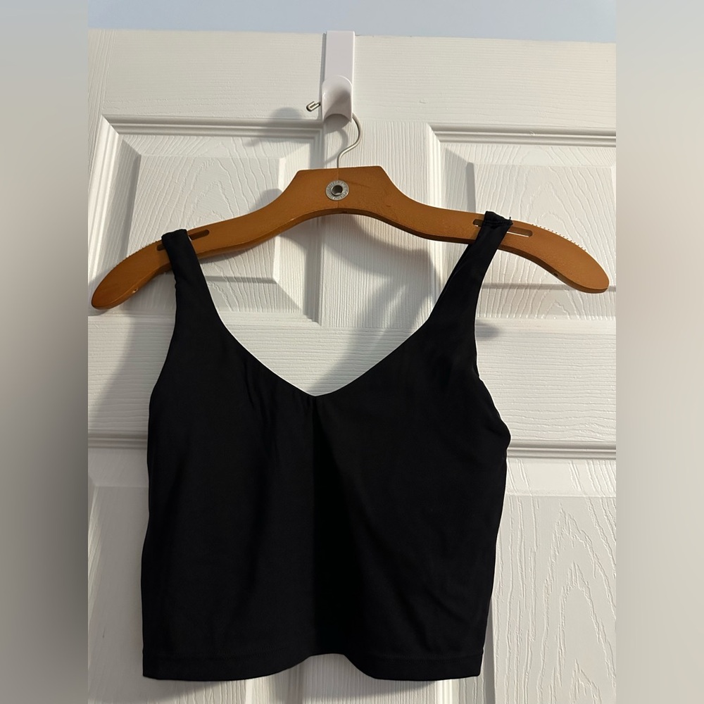 Offline by Aerie Real Me Low Key Longline Sports Bra Black Size Small